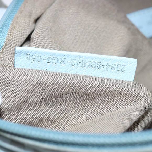 FENDI Zucca Canvas Hand Bag Light Blue Auth 75894 - Picture 12 of 16